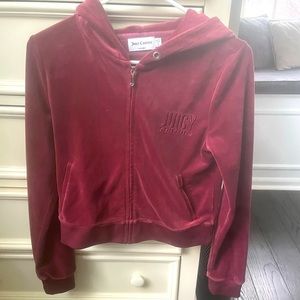 Red Juicy Couture Track Sweatshirt